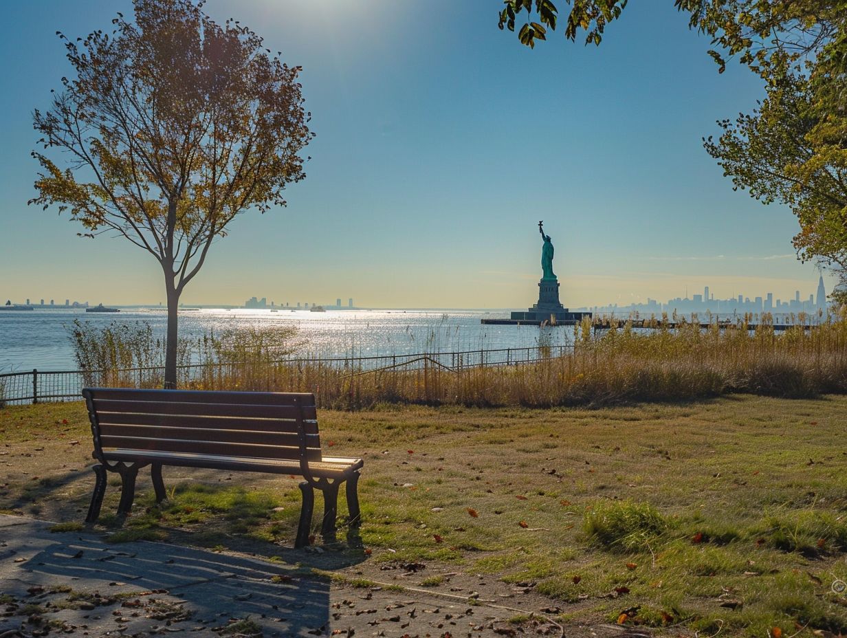 liberty state park in August