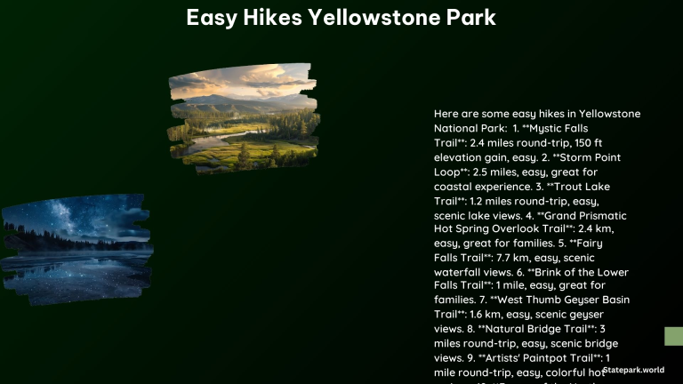 Easy Hikes Yellowstone Park