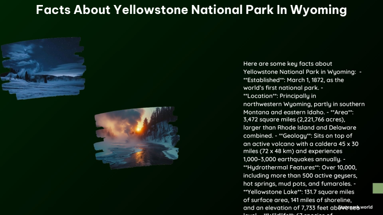 Facts About Yellowstone National Park in Wyoming