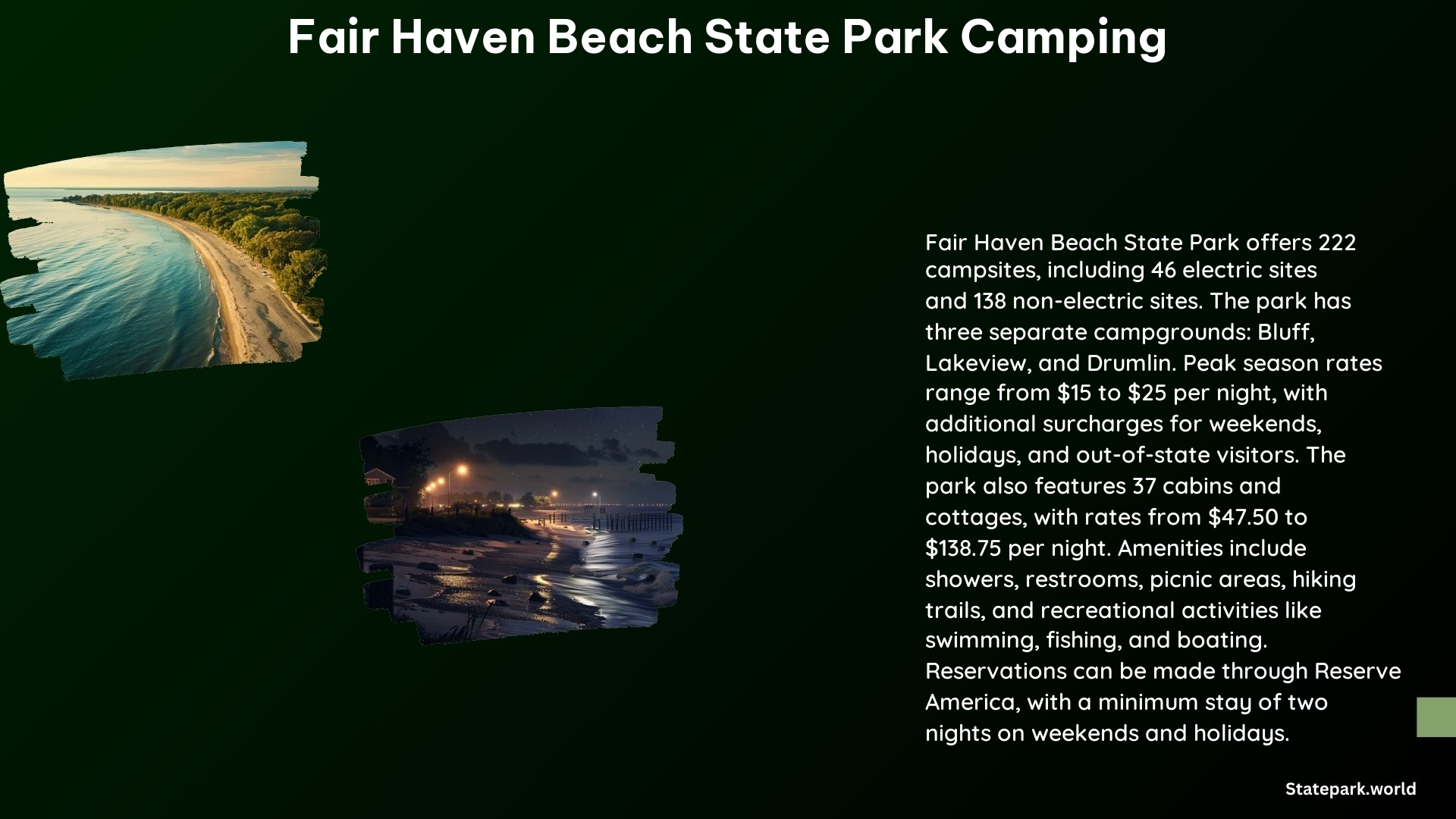 Discover the Stunning Fair Haven Beach State Park Camping with 5 Must ...