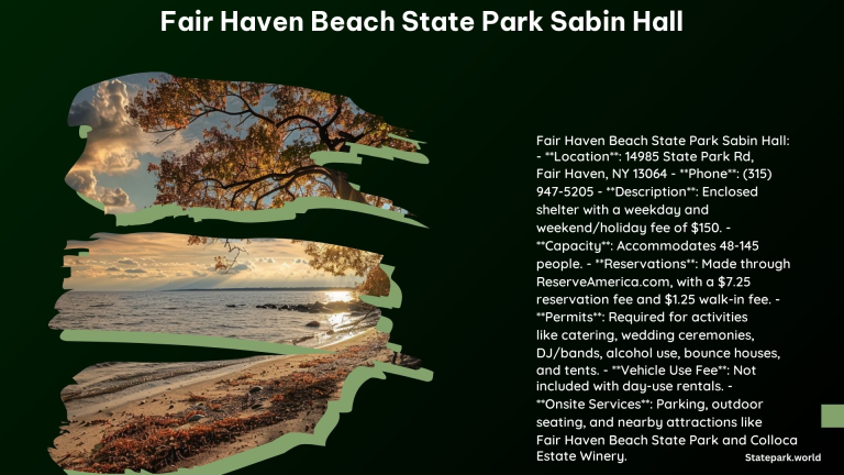 Fair Haven Beach State Park Sabin Hall