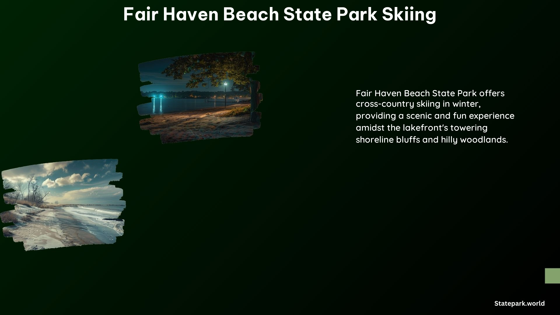 Fair Haven Beach State Park Skiing