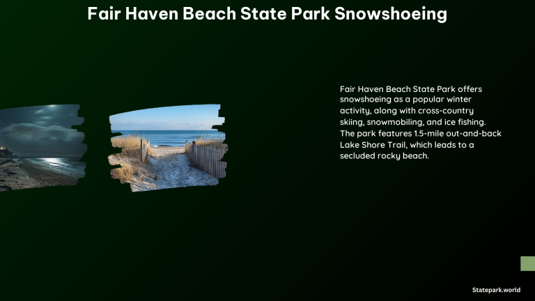 Fair Haven Beach State Park Snowshoeing