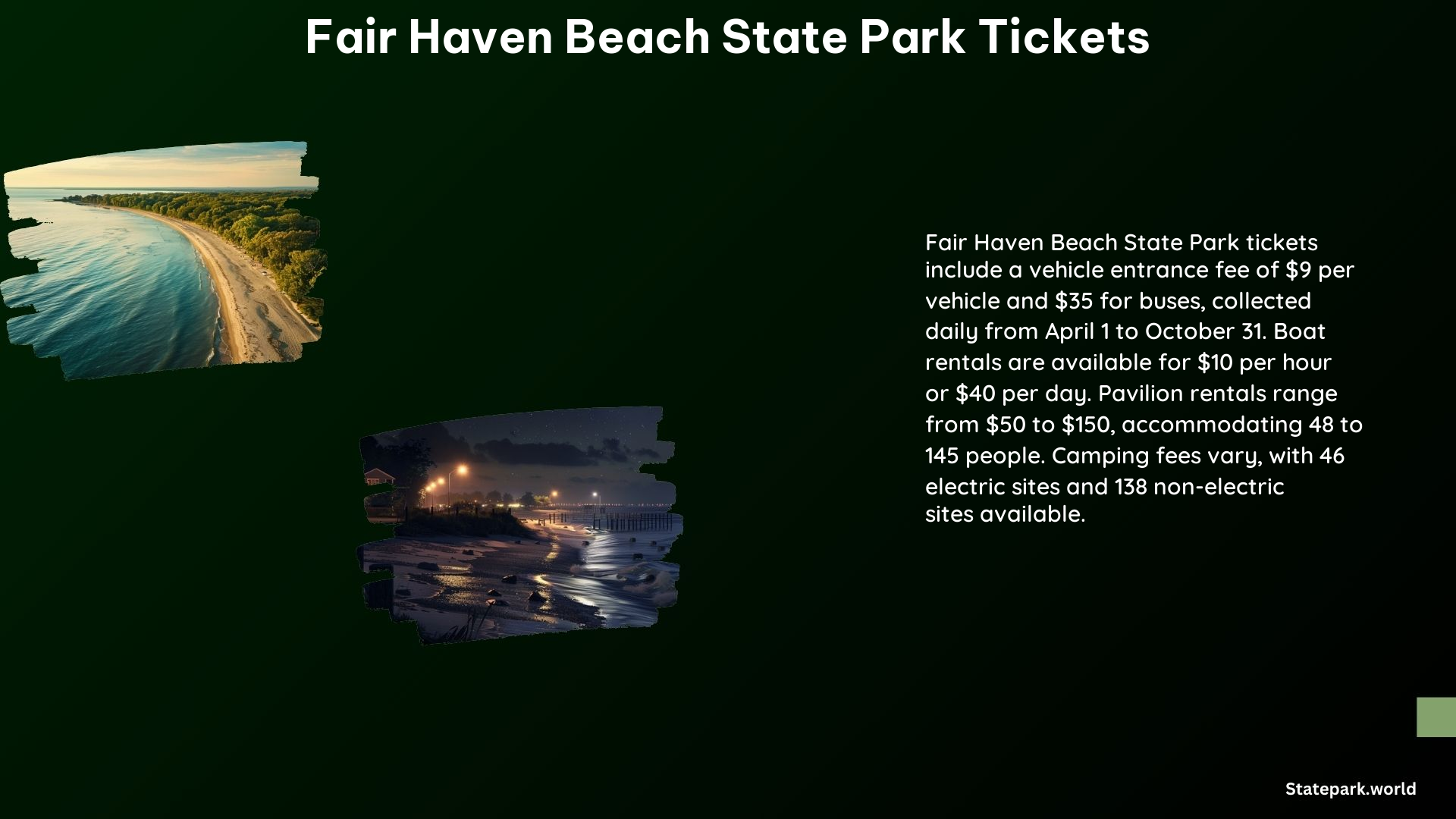 Fair Haven Beach State Park Tickets