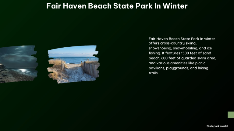 Fair Haven Beach State Park in Winter 1