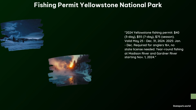 Fishing Permit Yellowstone National Park