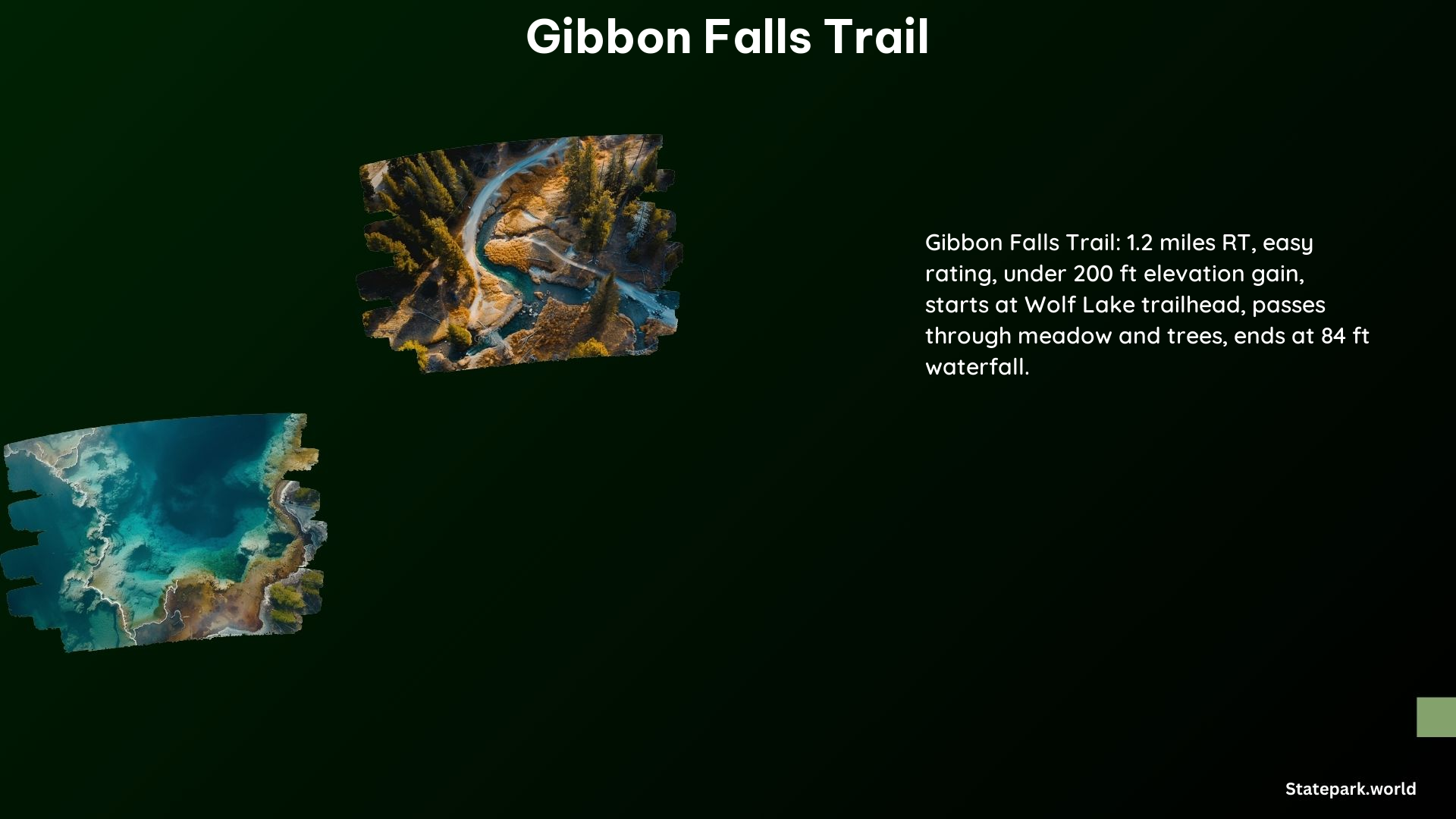 Gibbon Falls Trail