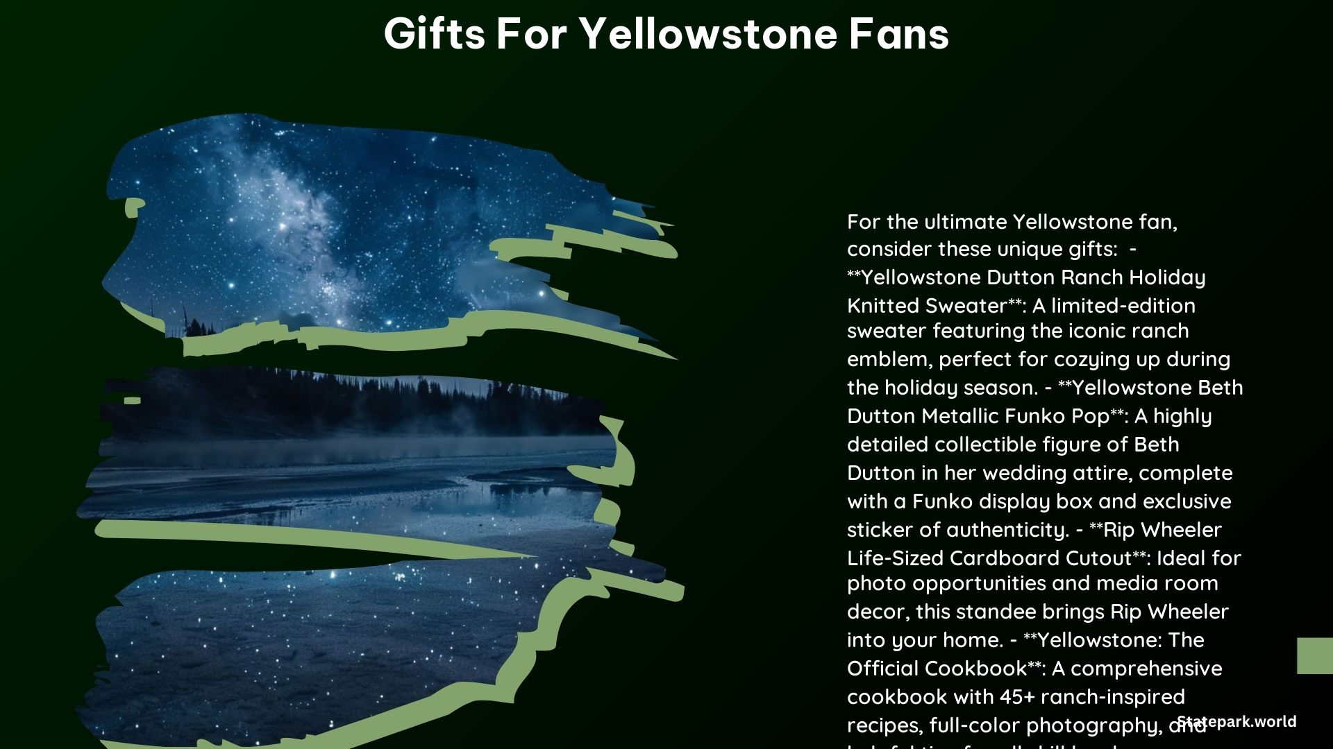 Gifts for Yellowstone Fans