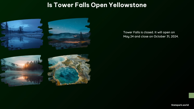 Is Tower Falls Open Yellowstone