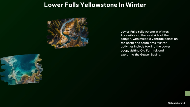 Lower Falls Yellowstone in Winter