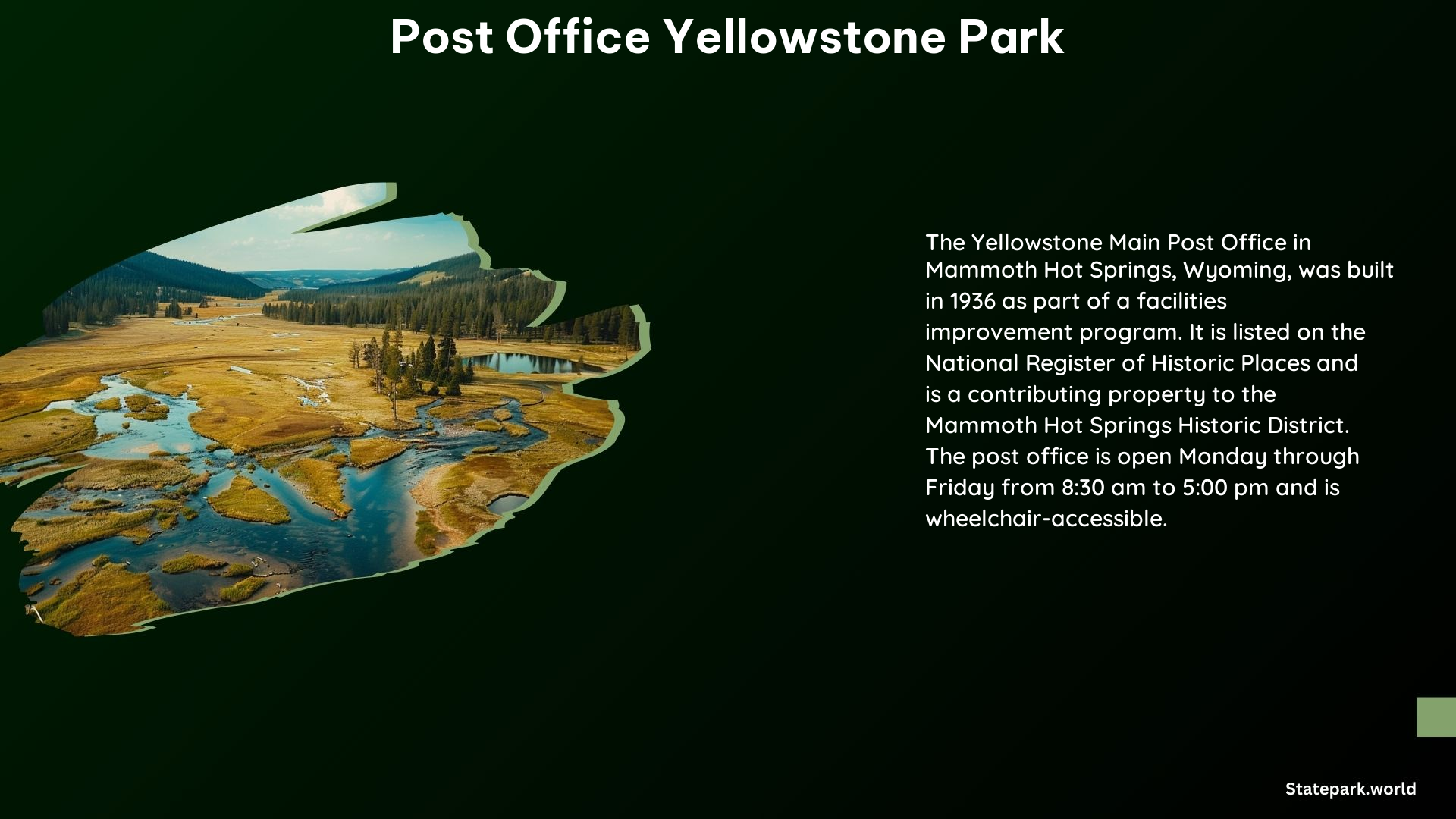 Post Office Yellowstone Park