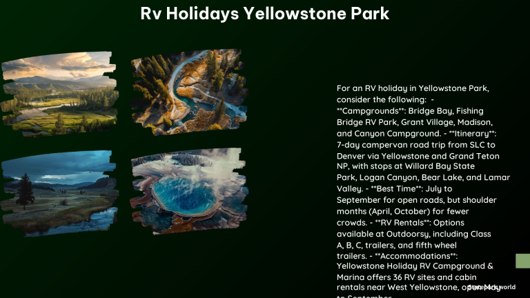 RV Holidays Yellowstone Park