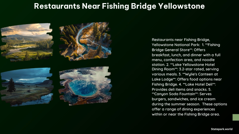 Restaurants Near Fishing Bridge Yellowstone