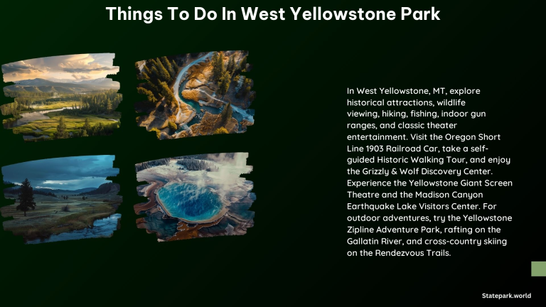 Things to Do in West Yellowstone Park