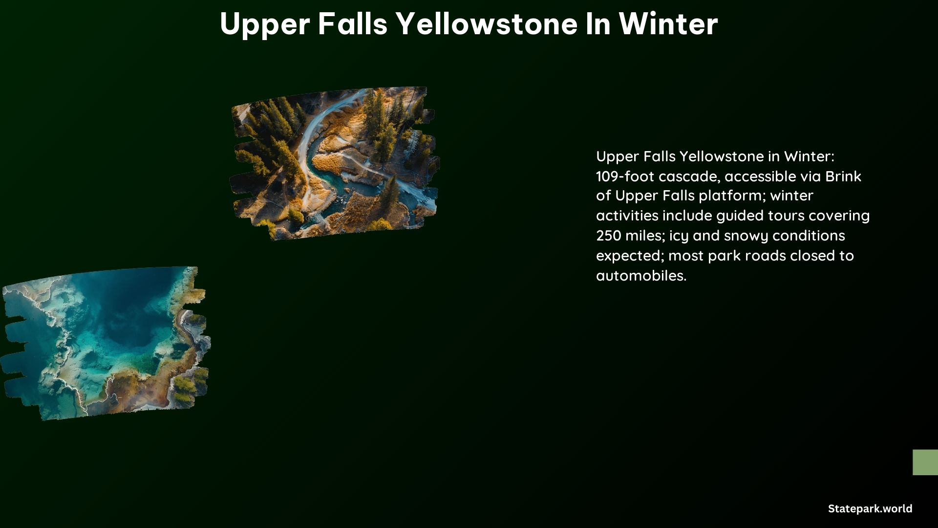 Upper Falls Yellowstone in Winter