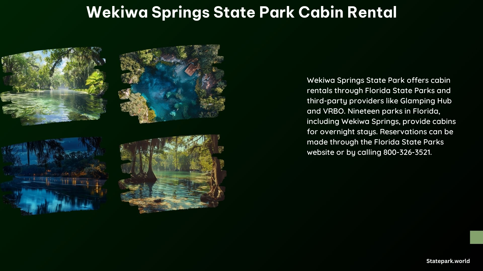 Wekiwa Springs State Park Cabin Rental