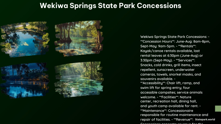 Wekiwa Springs State Park Concessions