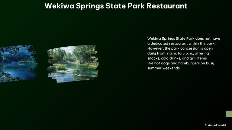 Wekiwa Springs State Park Restaurant