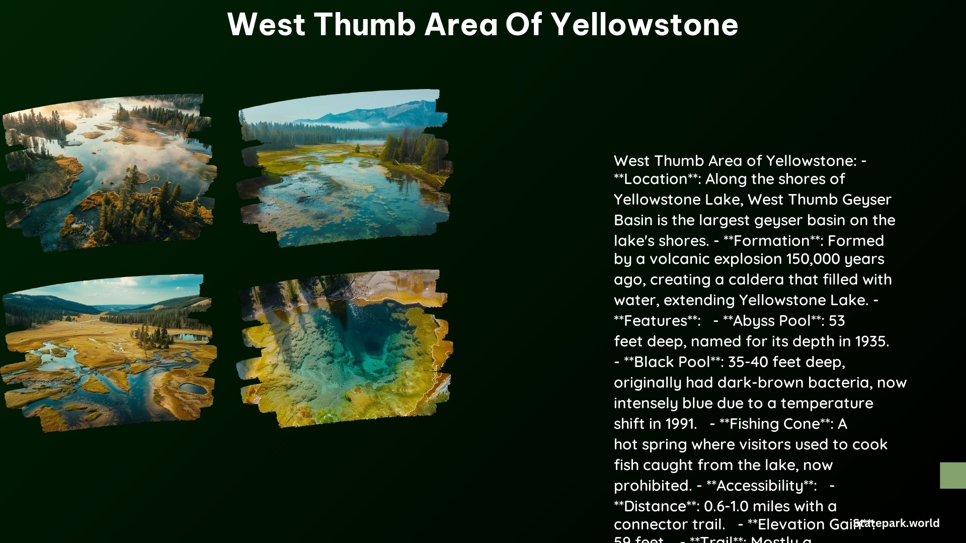 West Thumb Area of Yellowstone