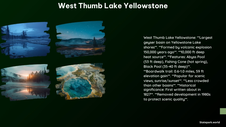 West Thumb Lake Yellowstone