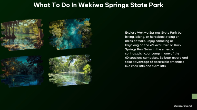 What to Do in Wekiwa Springs State Park