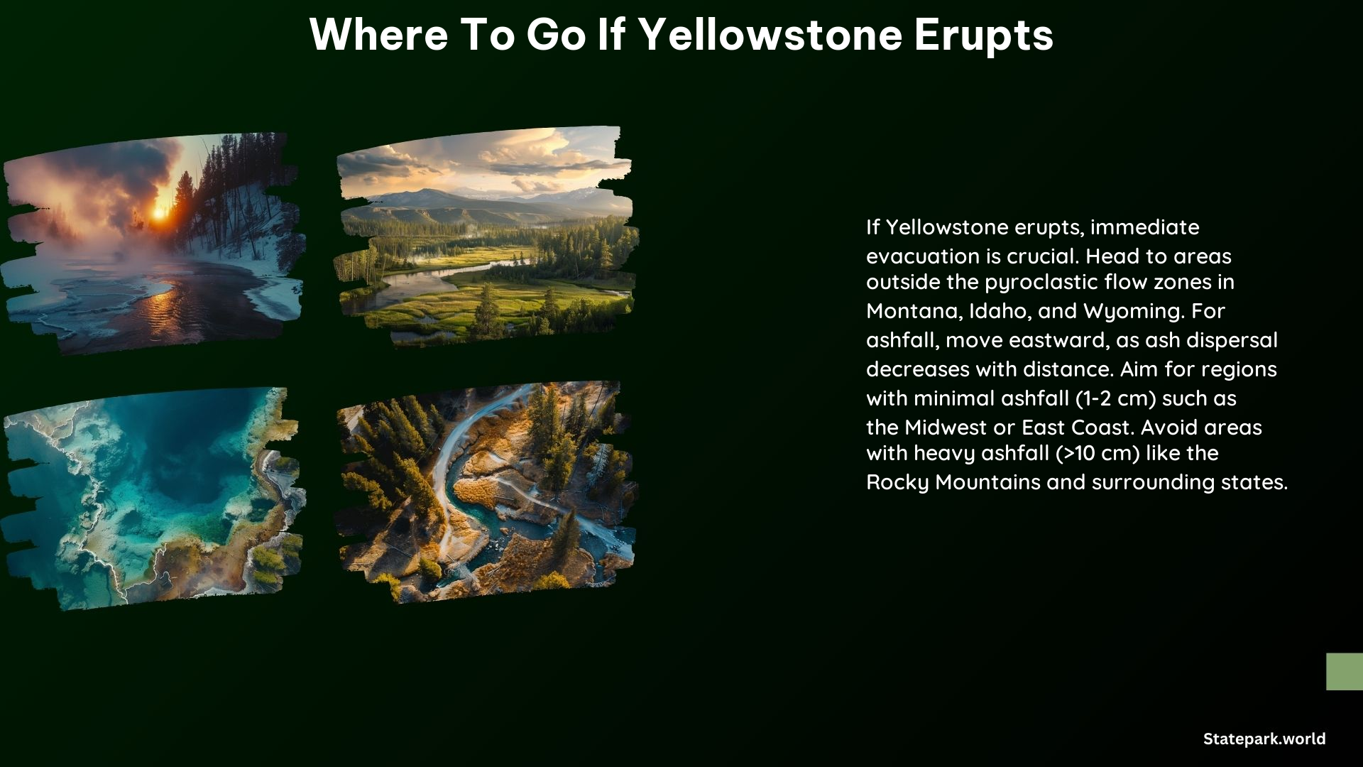 Where to Go if Yellowstone Erupts