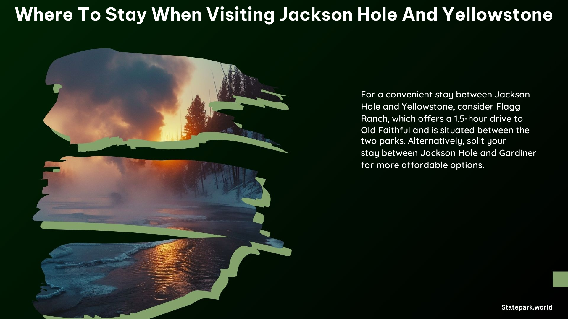 Where to Stay When Visiting Jackson Hole and Yellowstone