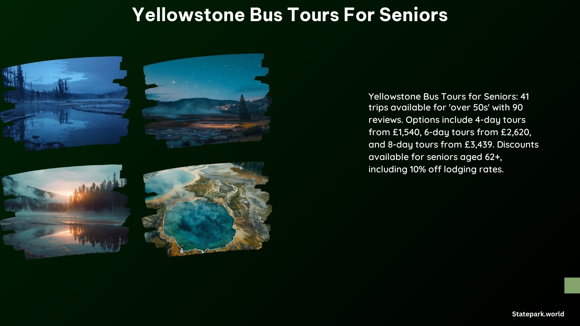 Yellowstone Bus Tours for Seniors