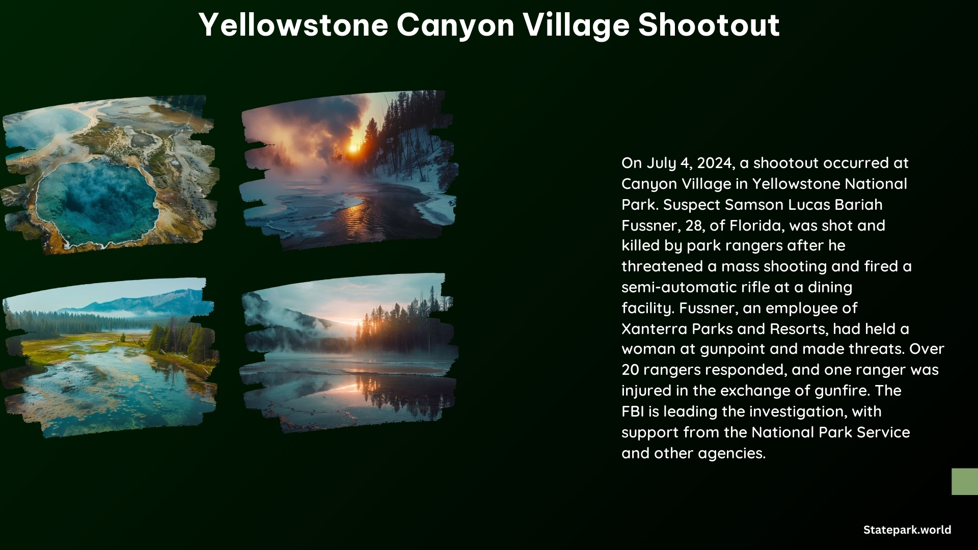 Yellowstone Canyon Village Shootout