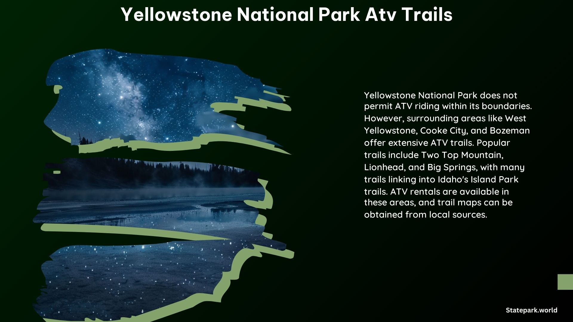 Yellowstone National Park ATV Trails