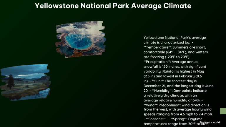 Yellowstone National Park Average Climate