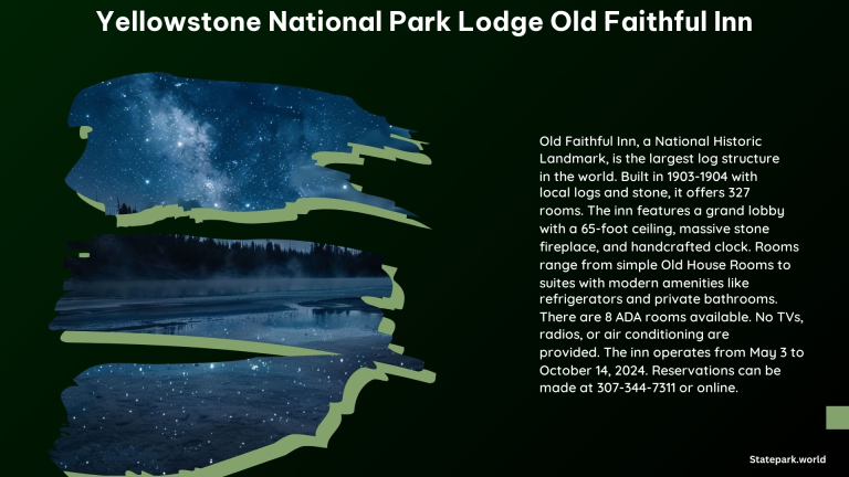 Yellowstone National Park Lodge Old Faithful Inn