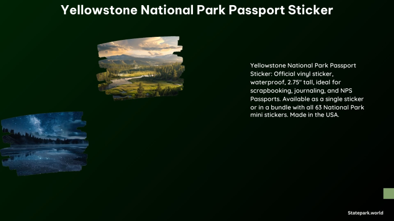 Yellowstone National Park Passport Sticker