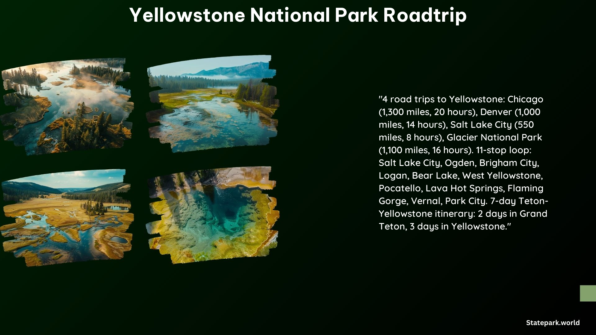 Yellowstone National Park Roadtrip