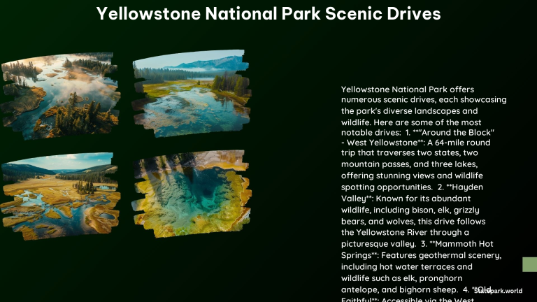 Yellowstone National Park Scenic Drives