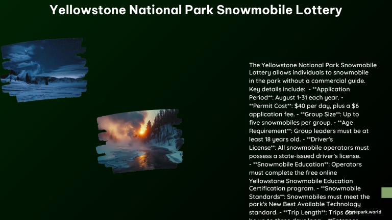 Yellowstone National Park Snowmobile Lottery