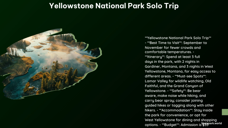 Yellowstone National Park Solo Trip