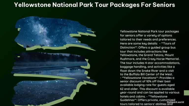 Yellowstone National Park Tour Packages for Seniors