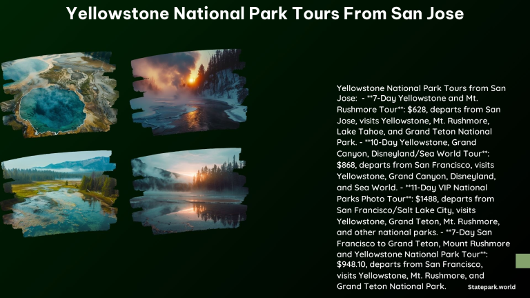 Yellowstone National Park Tours From San Jose