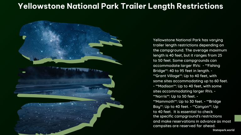 Yellowstone National Park Trailer Length Restrictions