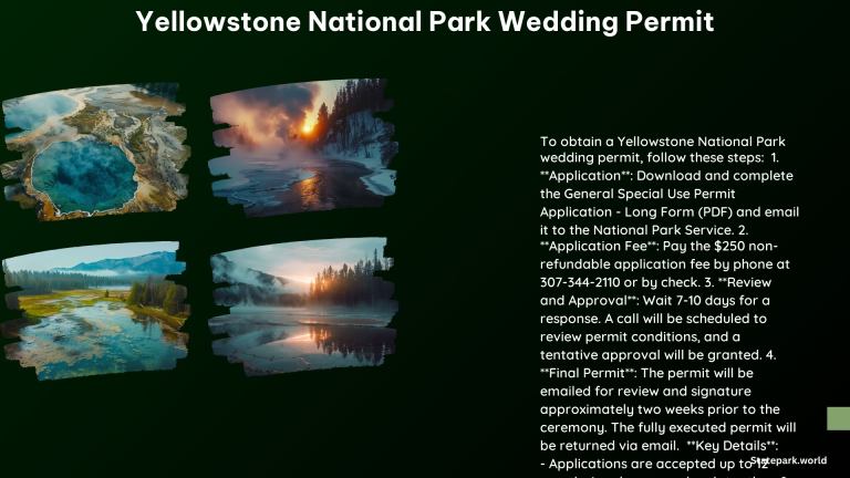 Yellowstone National Park Wedding Permit