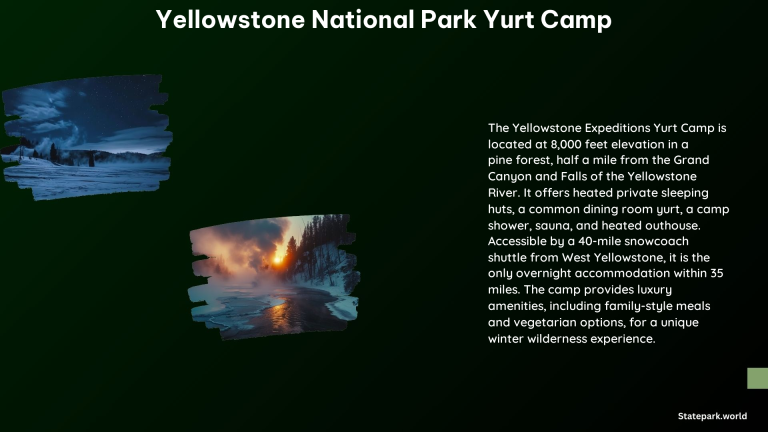 Yellowstone National Park Yurt Camp