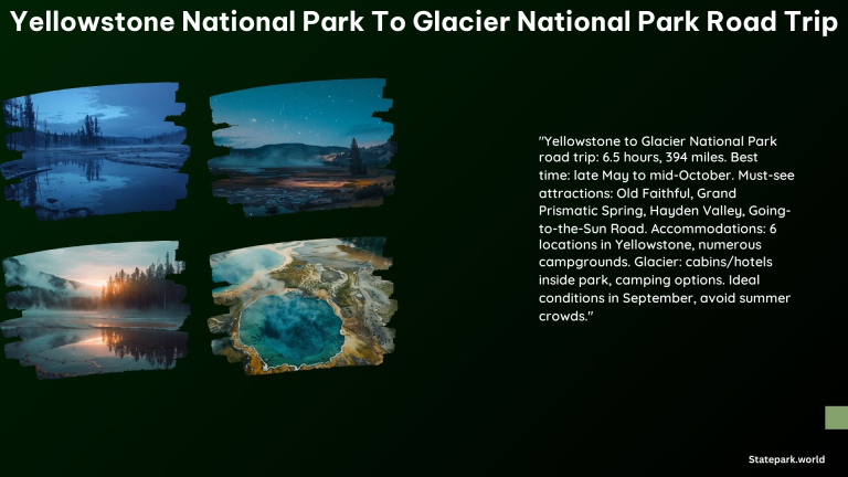 Yellowstone National Park to Glacier National Park Road Trip