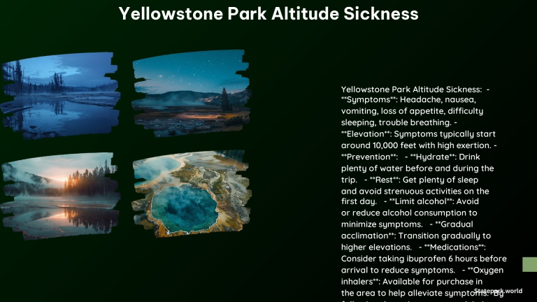 Yellowstone Park Altitude Sickness