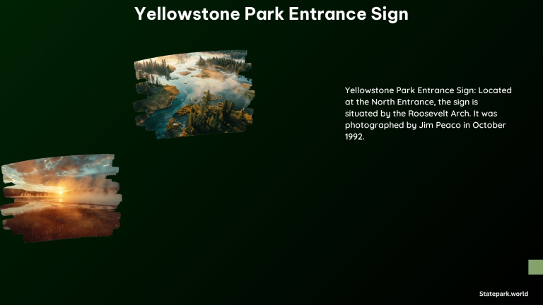 Yellowstone Park Entrance Sign