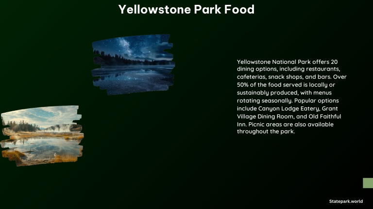 Yellowstone Park Food