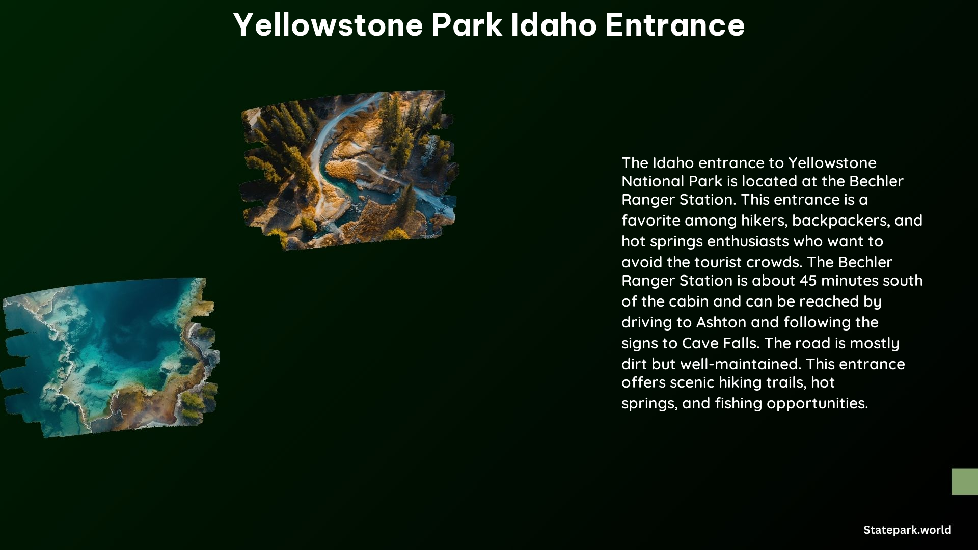 Yellowstone Park Idaho Entrance