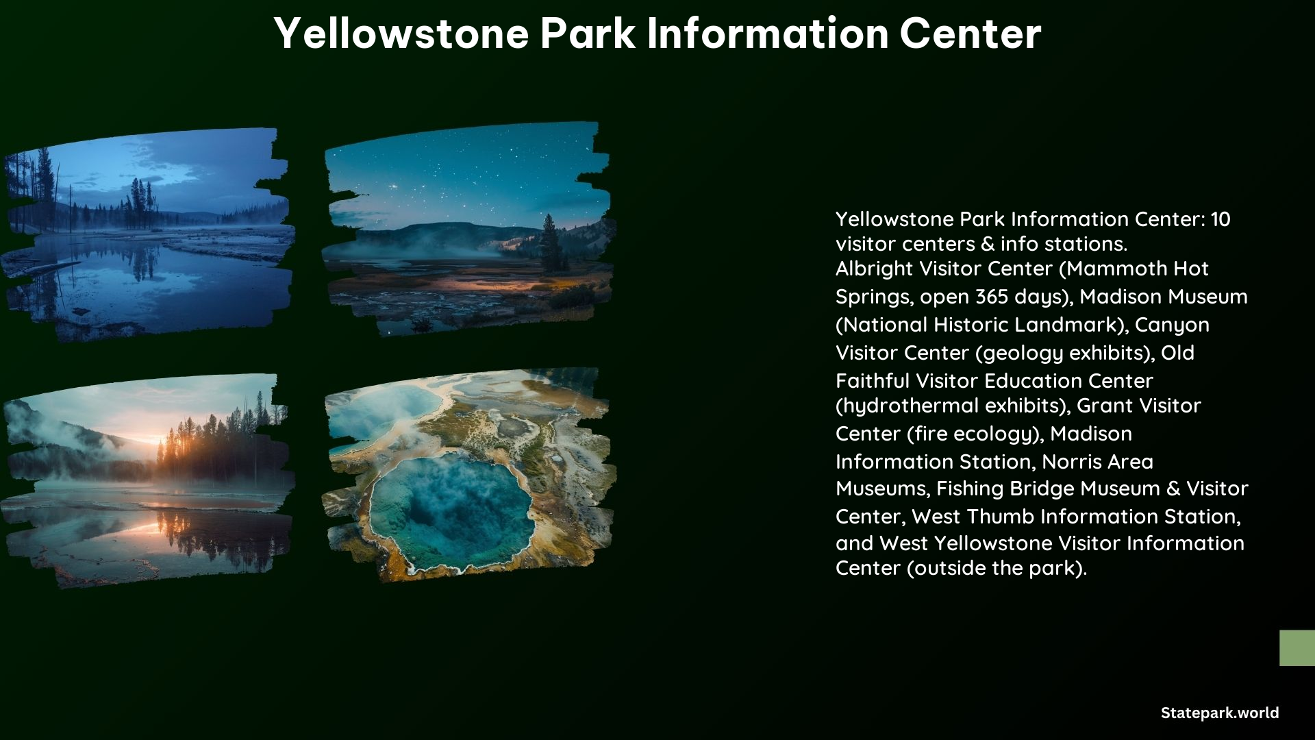 Yellowstone Park Information Center