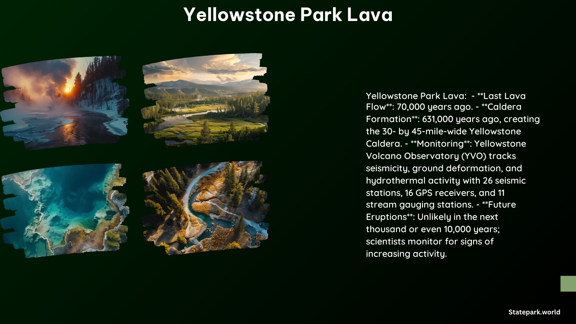 Yellowstone Park Lava