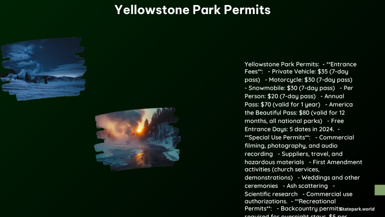 Yellowstone Park Permits